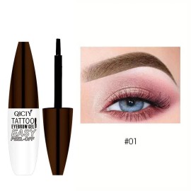 Unbranded Long Lasting Brown Eyebrow Tattoo Tint Gel | #01 Waterproof Semi-Permanent Stain