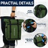 Haimont Expandable Rolltop Backpack Commuter Carry on Backpack for Women