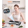 Food Vacuum Sealer Machine with Storage & Built-in Cutter