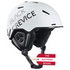 Black Crevice Vail Ski Helmet Matt White Carbon/Black, L (58-61