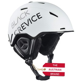 Black Crevice Vail Ski Helmet Matt White Carbon/Black, L (58-61 cm)
