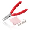 LEONTOOL 6 Inches Nose Pad Plier Adjusting Eyeglass Arms Frame