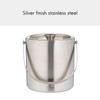 Viners Barware Silver Stainless Steel Double Wall Ice Bucket, 1.5L