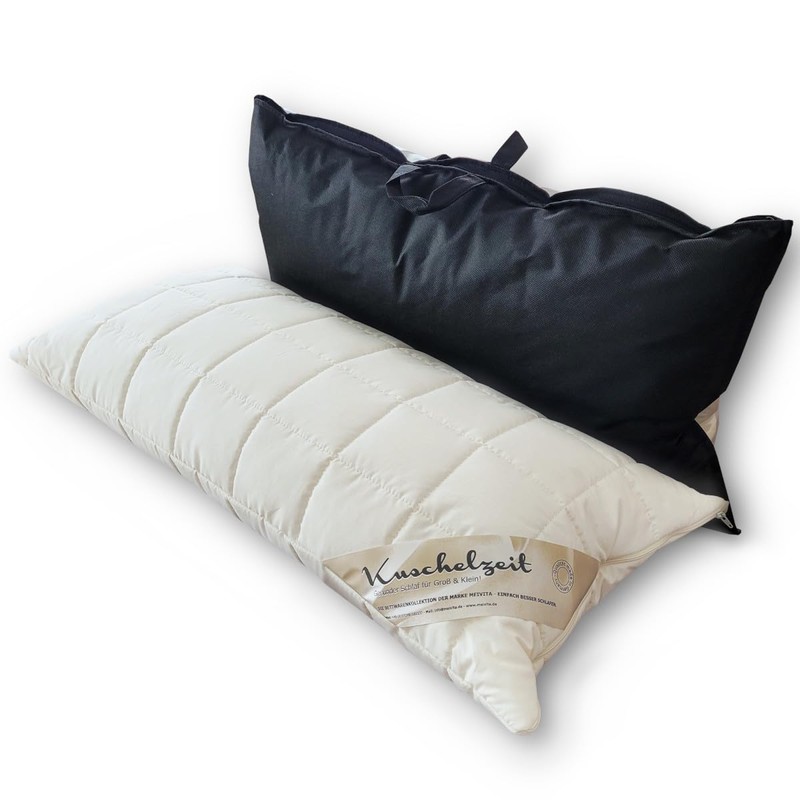 Merino Pillow in 40 x 80 cm with Natural Latex