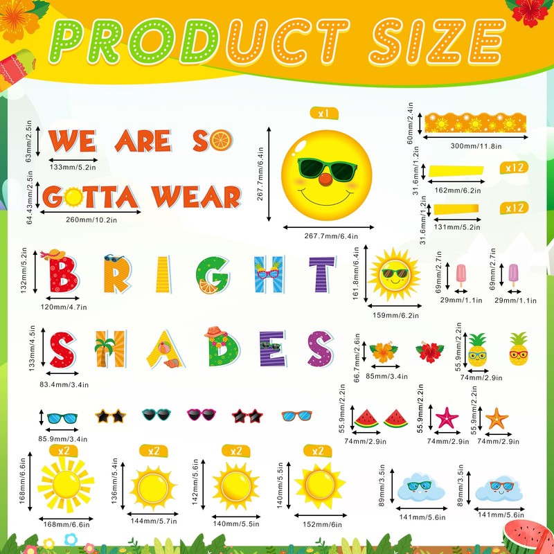Sun Bulletin Board Set Sun Classroom Decoration Paper Cutout for