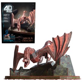 4D Build, House of the Dragon Caraxes Dragon 3D Model Kit, Game of Thrones Collectibles & Desk Décor, Adult Puzzle, Building Toys, 3D Puzzles for Adults & Teens, 101 Pcs, for Ages 12 & Up