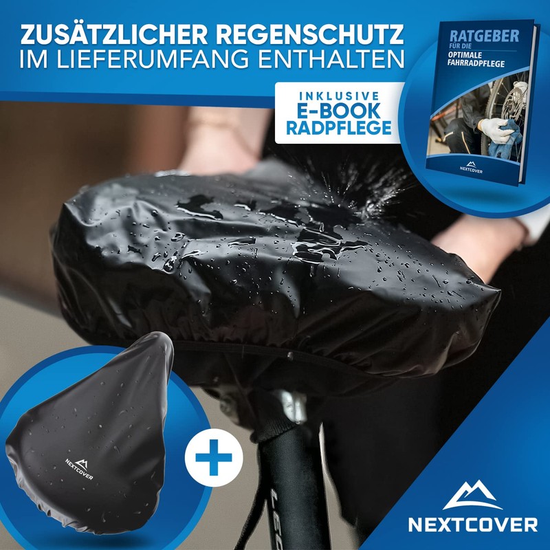 NEXTCOVER CoverOne Universal Gel Saddle Cover Bicycle Including Rain Cover