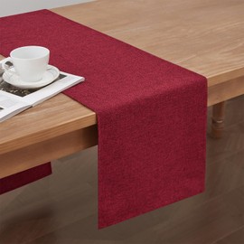 SEASHORE TREE Table Runner Table Cover, Non-slip, Plain, Waterproof, Washable, Table Cover, 94.5 x 13.8 inches (240 x 35 cm)