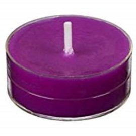 Purple Unscented Soy Wax Tealight Candles 20 Pack