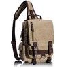 Leaper Canvas One Strap Sling Cross Body Messenger Bag Shoulder