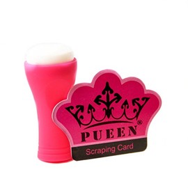 PUEEN Nail Art Super Soft Squishy Silicone Stamper and Scraper Set - Stamping Tools-BH000026