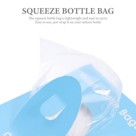 Healvian 250pcs Bottles White for Tattoos Spout Tattoo Squeeze Pouch Sleeves Cover Ml Bag Disposable Wash Covers Bags Tattooing Cleaning Kits Accessories Bottle Machine