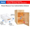 Pull out Cabinet Organizer Fixed with Adhesive Nano Film,Heavy Duty
