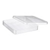 PATIKIL 10cm/3.9 Inch Plastic Petri Dishes with Lids, Square Culture