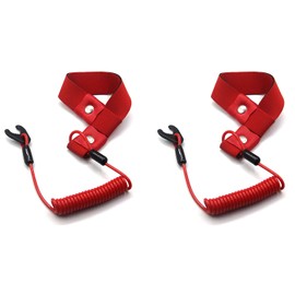 RKURCK Stop Kill Switch Safety Lanyard Band Engine Motor Tether for All Kawasaki Jet Ski JS JT JH JB JF 300 440 550 650 750 800 900 1100 1200 1500 92072-3809 2 Pack