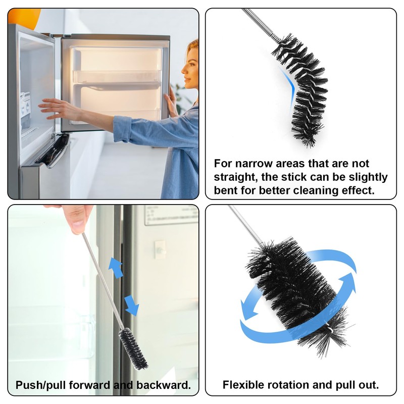 Flexible Tube Brushes, 66.93-Inch Pipe Brushes Hose Cleaning Tool Long