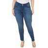Democracy Women's Plus Size Ab Solution Jegging, Blue, 24W
