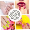 WOONEKY 12pcs Decorative Star Charms for Nail Art Rhinestone Nail