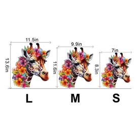 Blumuze Wooden Puzzle Adult 235 Pieces, Giraffe Wooden Puzzle, Unique Animal Shape Puzzle Pieces, Puzzle Made of Animal Pieces, Puzzle Wooden Adult with Wooden Gift Box (L-34.5 x 29.3 cm)