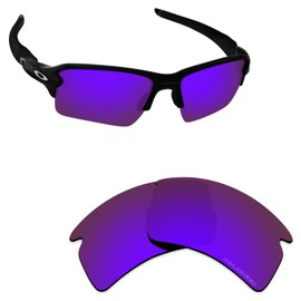 Alphax Plasma Purple Optimized Polarized Engraved Replacement Lenses for Oakley Flak 2.0 OO9295