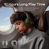 DOQAUS Bluetooth Headphones Over Ear, 90Hrs Playtime, BT5.3 Wireless Headphones
