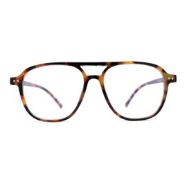 Classic Thin Plastic Iconic Racer Shape Blue Light Filter Computer Glasses Tortoise