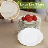 TAMAYKIM 6 Inch Porcelain Dessert Plates, Set of 18, White