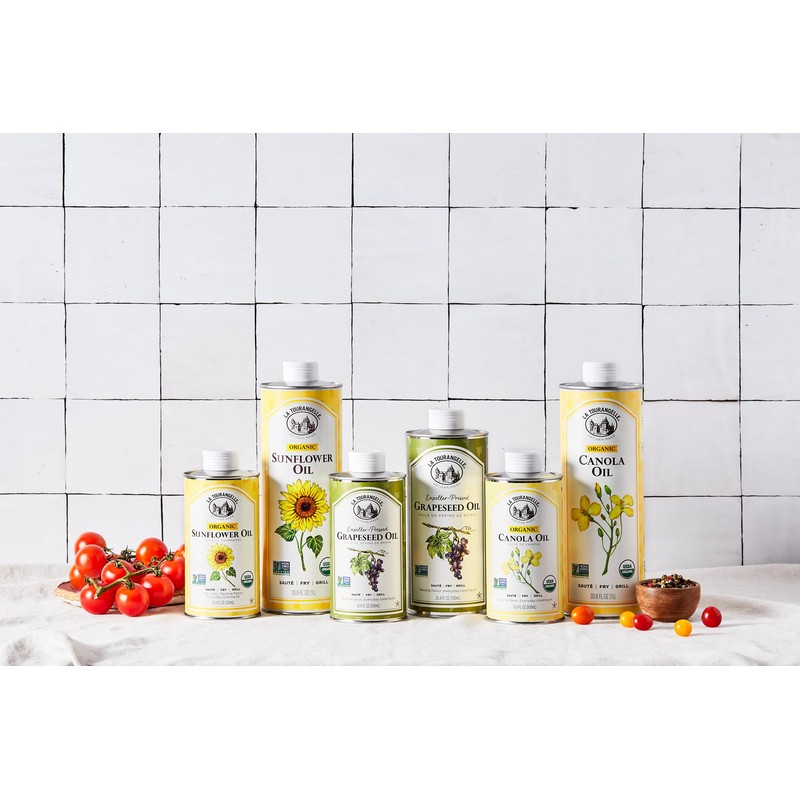 La Tourangelle, Organic Regenerative Sunflower Oil, High Heat Cooking and