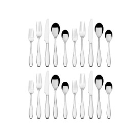 Mikasa Cayden Forged 18/0 Stainless Steel 20-Piece Flatware Set, Service For 4