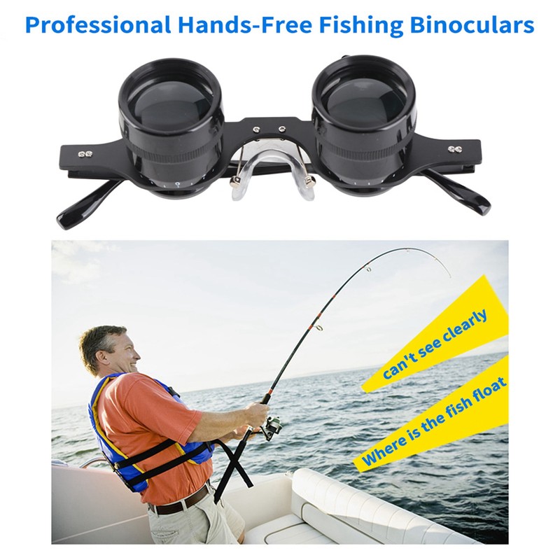 Fishing Binoculars Portable 10X HD Outdoor Fish Watching Telescope Glasses