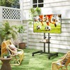 TAVR Furniture Mobile TV Stand Rolling TV Cart Floor Stand