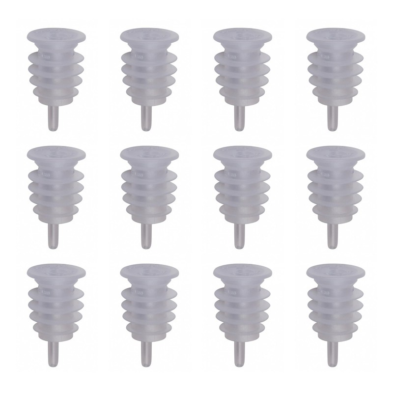 Cap On Pourer Pack of 12 - Clear, Freeflow Speed