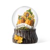 Glitzhome Fall Sunflower & Pumpkin Resin Waterglobe 6" H -