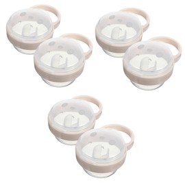 Abaodam 6pcs Portable Pacifier Holder Case for Travel Dust Pacifier Storage Container Convenient Hook Stylish and Practical Accessory for Moms