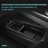 BestEvMod Lower Center Console Slide Cover Organizer Tray Compatible with