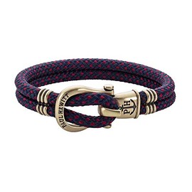 Paul Hewitt Shackle Men's Bracelet - Nylon Bracelet, Men's Bracelet with Shackle Clasp, Made of IP Stainless Steel, Stainless Steel