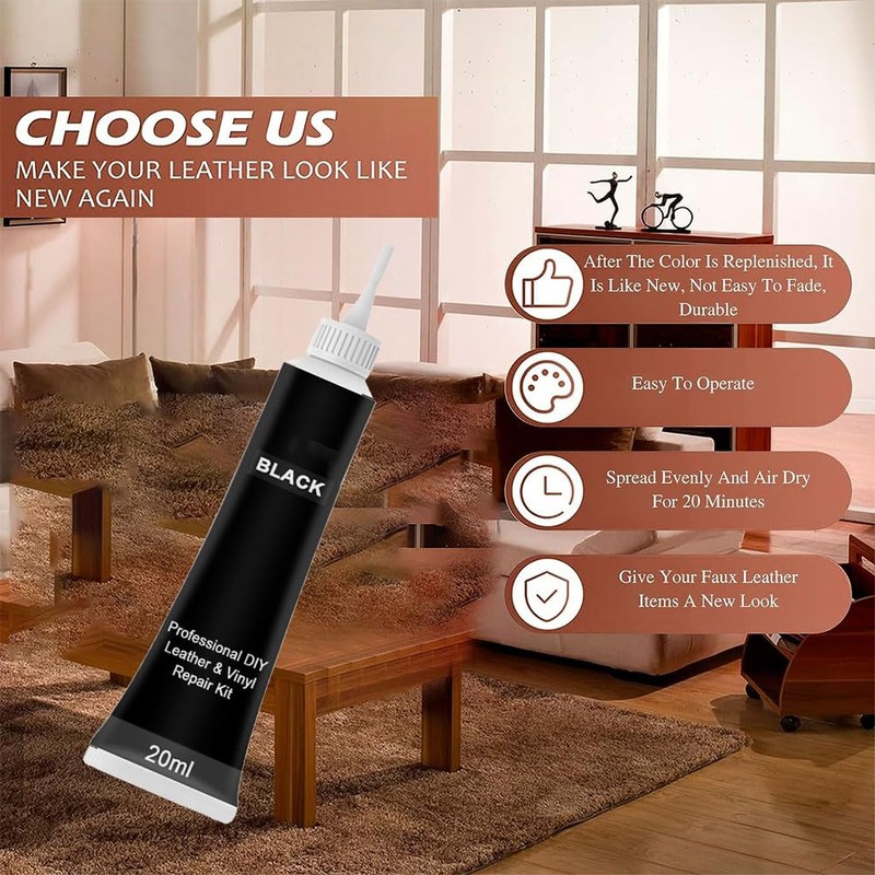 Leather Repair Kit,Leather Repair Cream,Leather Restorer,Leather Wear Repair,Leather Scratch Repair,Leather