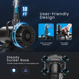 VIVOHOME Electric 175W 3000GPH Submersible Water Pump for Koi Pond Pool Waterfall Fountains Fish Tank and Aquarium