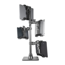 iBOLT Quad Tablet Tower Stand- Point of Purchase/POS Mount - with 4 TabDock Holders Perfect for Multiple delivery Applications (DoorDash, Uber eats, Postmates, etc.) Fits 7 to 10 inch Tablets