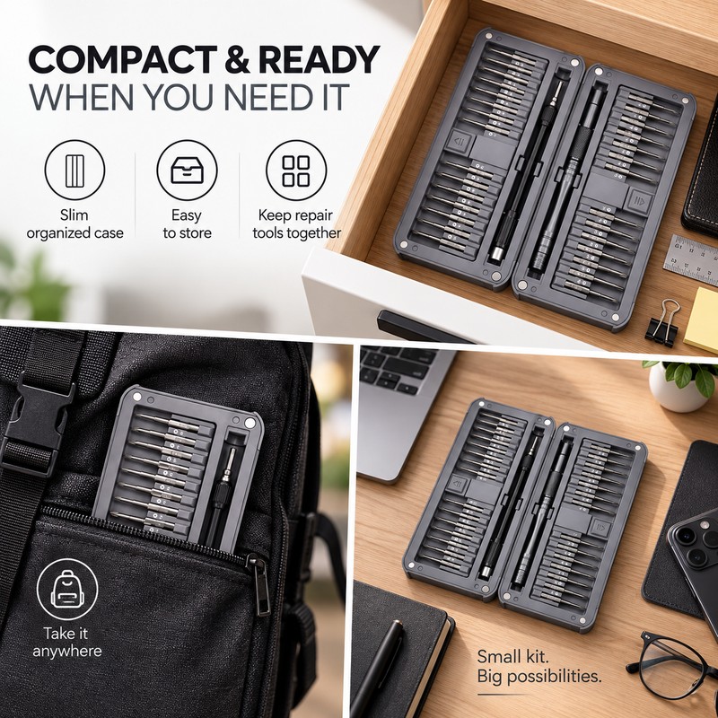 30-in-1 Precision Screwdriver Set for Electronics Repair – Extended Multi-Bit