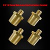 Ampper 3/8"-16 Thread Male Brass Side Post Battery Charging Post