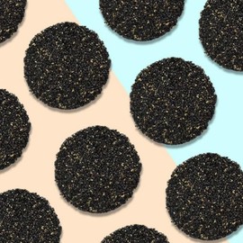 Black Sesame Walnut Biscuits, Healthy High Calcium Black Sesame Walnut Cookies with Honey, 7.76oz Nutritious Snack for Pregnant Women, Kids, Elderly黑芝麻山核桃饼干