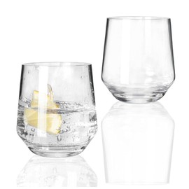 Moritz Milano Water Glasses 370 ml Camping Glasses Water Glasses Tumbler Shatterproof Scratch-Resistant