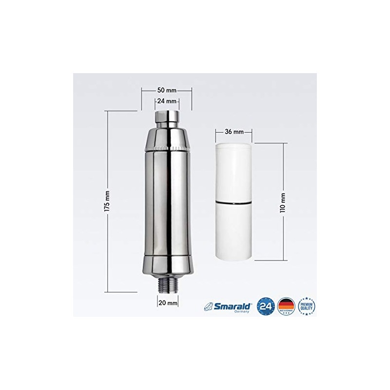 Smarald® Universal Shower Filter Housing