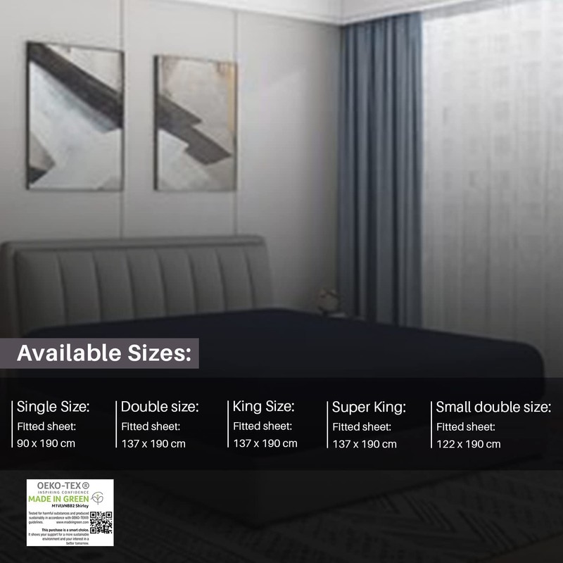 Fitted Bed Sheets 30cm 12 inch Deep Soft Comfy Microfiber