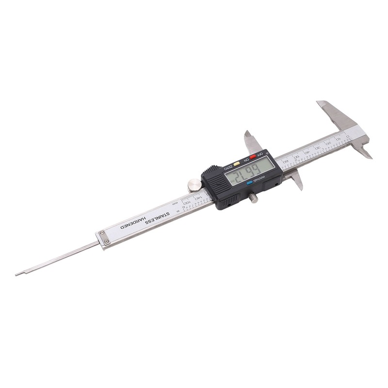 Digital Display Caliper Stainless Steel LCD Electronic Measuring Ruler with