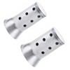 TOTMOX 1 Piece Silencer Silver Insert Universal Detachable Motorcycle Exhaust