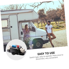 Outanaya 80A Circuit Breaker Auto Reset Fuse Holder for Car Boat Durable Material Circuit Protection for Automotive Electronics High Temperature Resistance Easy Reconnect