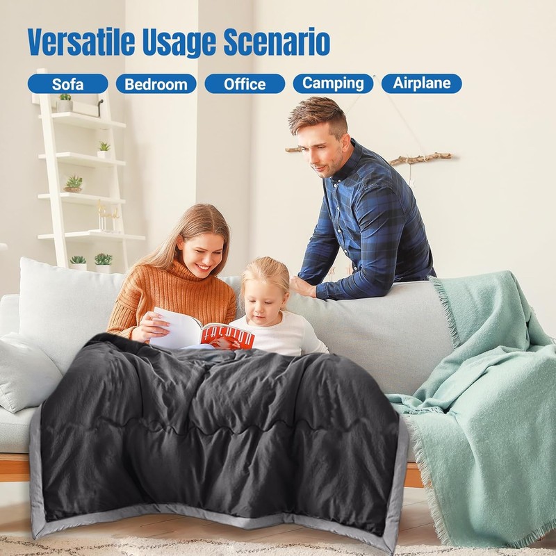 Cooling Blanket for Summer, Double Sided Cold Effect 140x100cm Soft