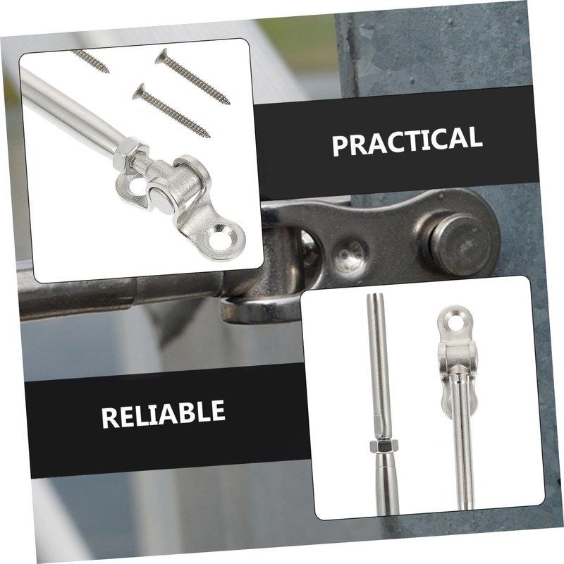 Angoily 1set Stainless Steel Connector Cable Management Mountable Kit Cabling